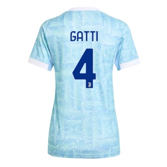 Billige Fotballdrakt Juventus Federico Gatti #4 Replika Bortedrakt Dame 2025-26 Kortermet